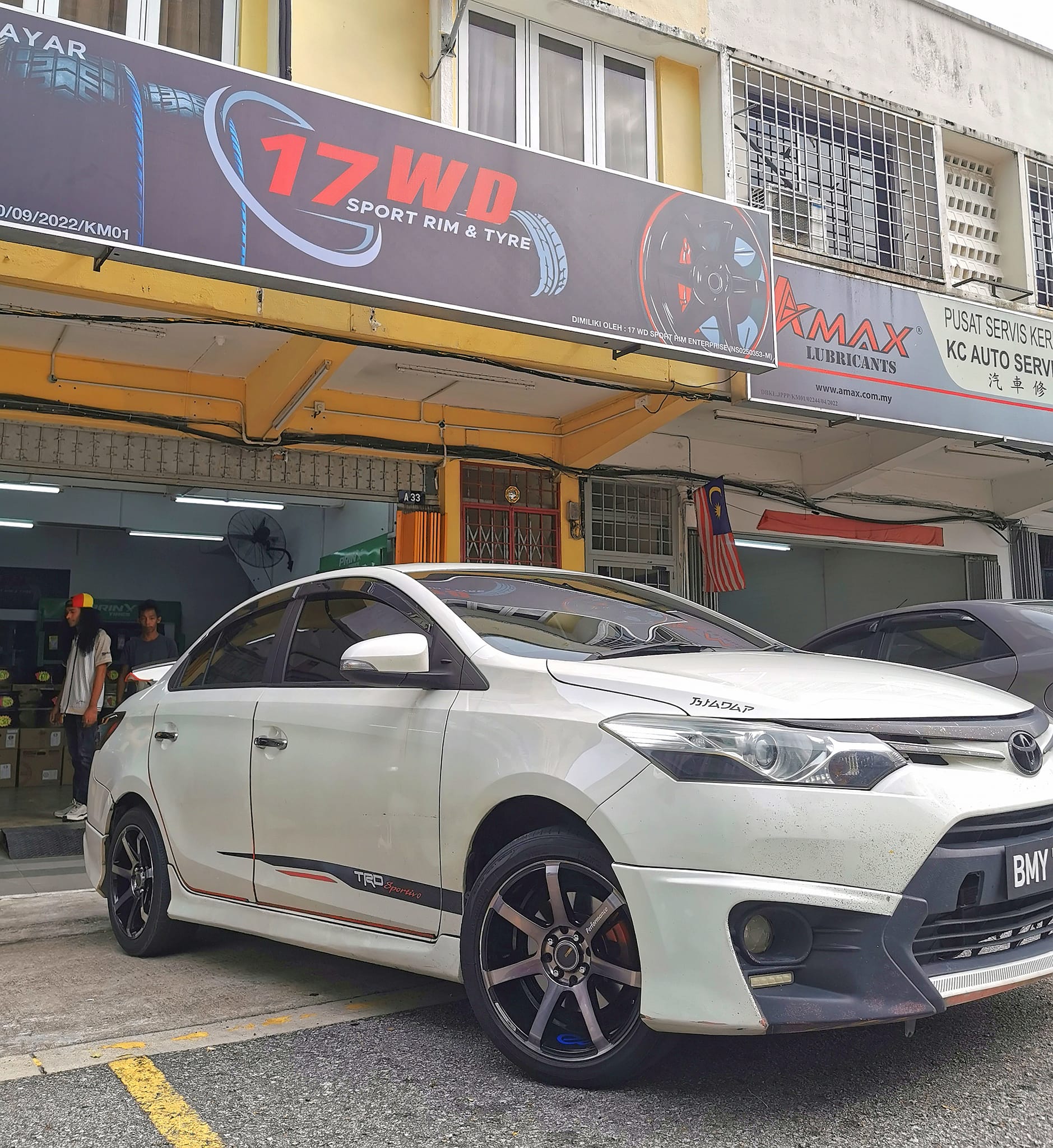 Toyota Vios 3rd Gen Keli Ncp150... - 17 Wd Sport Rim & Tyre