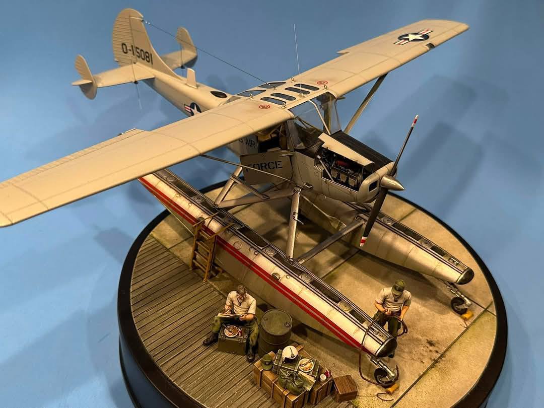 その他 RODEN 1/32 L-19/O-1E Bird Dog Floatplane RODEN 1/32 L-19/O-1E Bird Dog Floatplane Wip: Roden 1/32 Cessna L