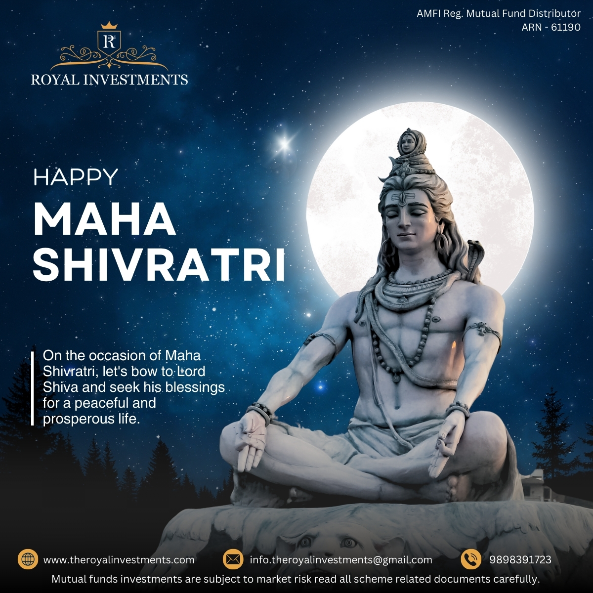 Royal - 🕉️ HAPPY MAHA SHIVRATRI 🕉️ On this sacred occasion, let’s bow ...