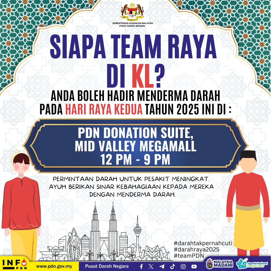 Pusat - Siapa team raya di KL? Anda boleh hadir menderma darah pada ...
