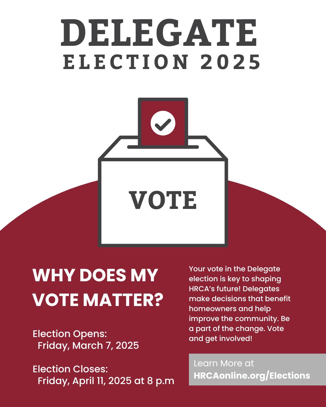 🚨 Have you voted... - Highlands Ranch Community Association | Facebook