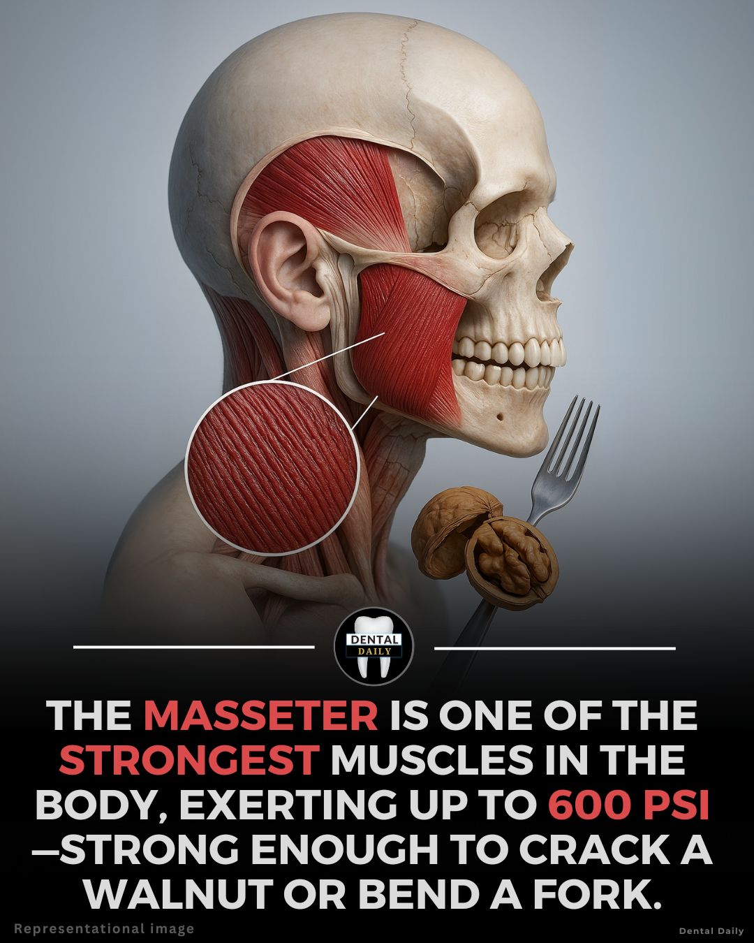 Dental Daily - The masseter muscle, located on the side of... | Facebook