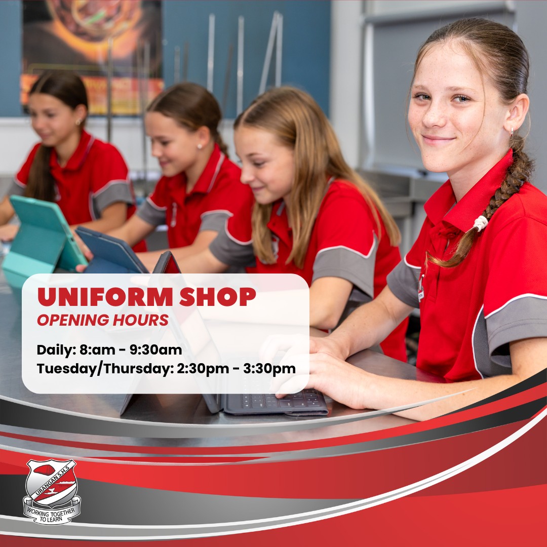 Urangan - Junior and Senior approved USHS uniforms are only available ...