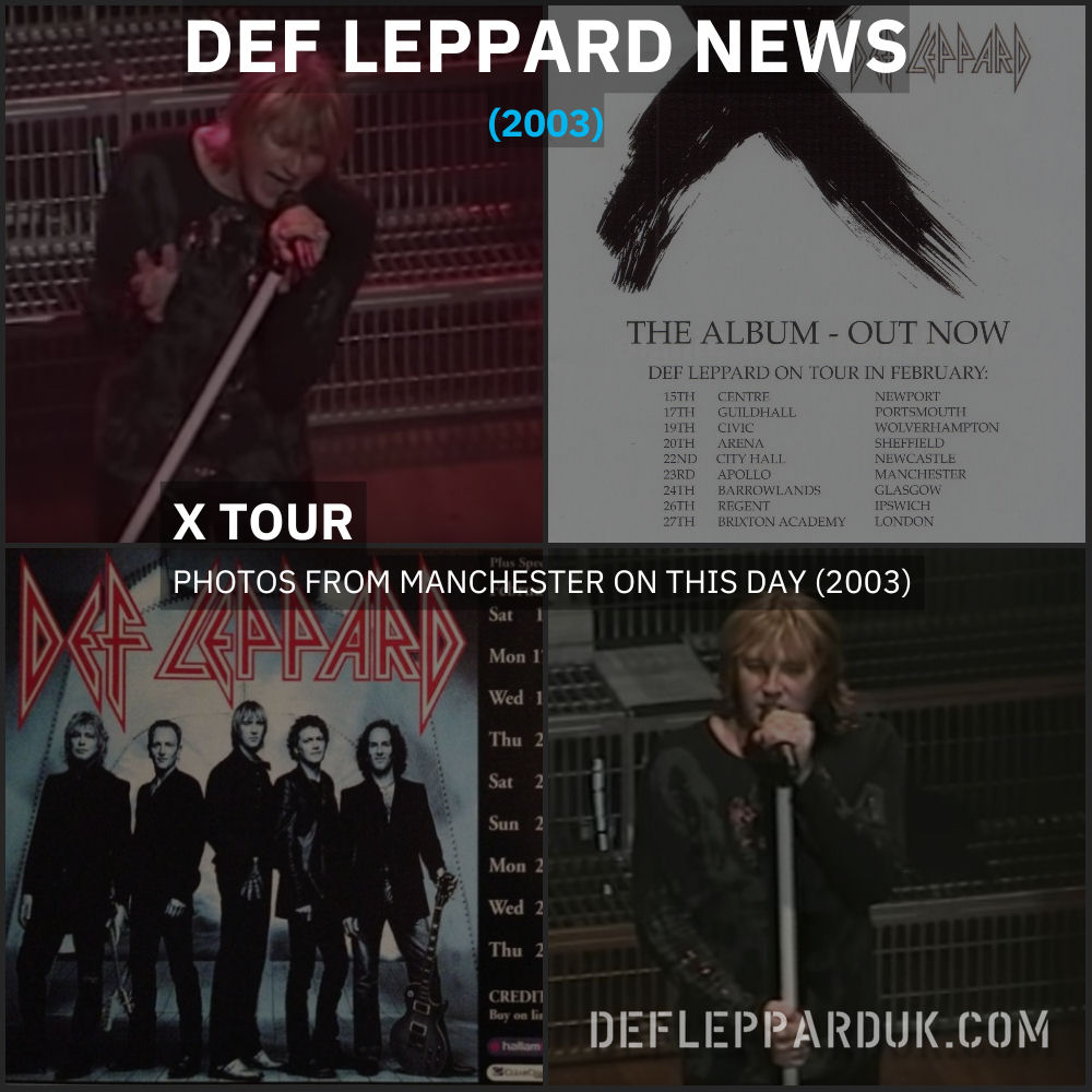 22 Years Ago DEF LEPPARD X/TEN Tour 2003 In Baltimore, MD (Fan