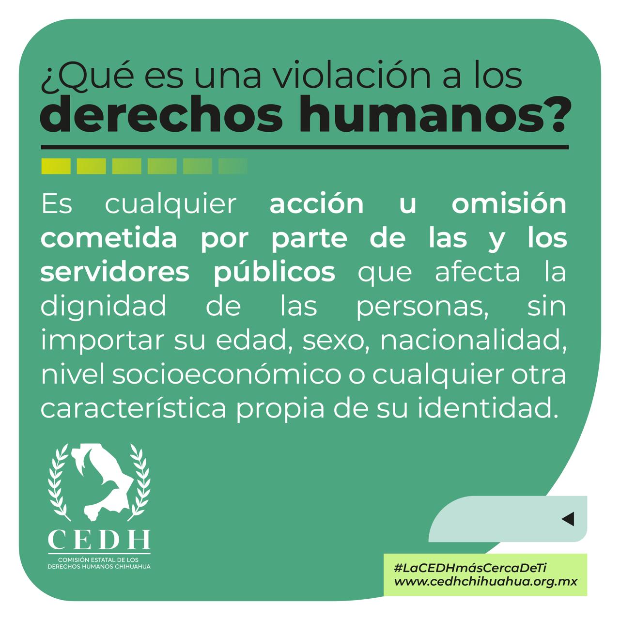¿Qué es una violación a los derechos humanos? Es cualquier acción u ...