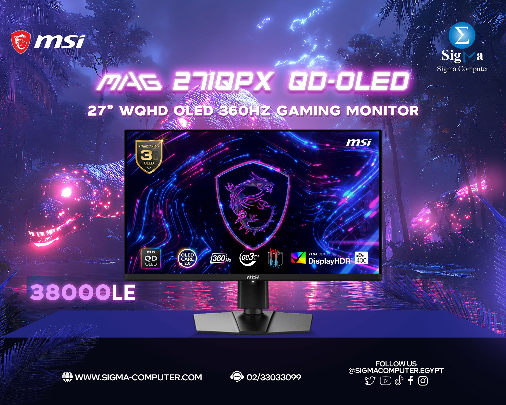 Sigma - MSI MAG 271QPX QD-OLED 26.5