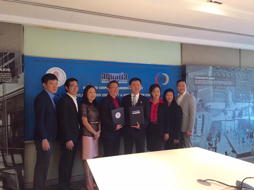 Aquaria Klcc We Are Delighted And Honored To Announce That Aquawalk Sdn Bhd Today Has Signed A Memorandum Of Understanding Mou With Chulalongkorn University Thailand In Bangkok To Collaborate On Areas
