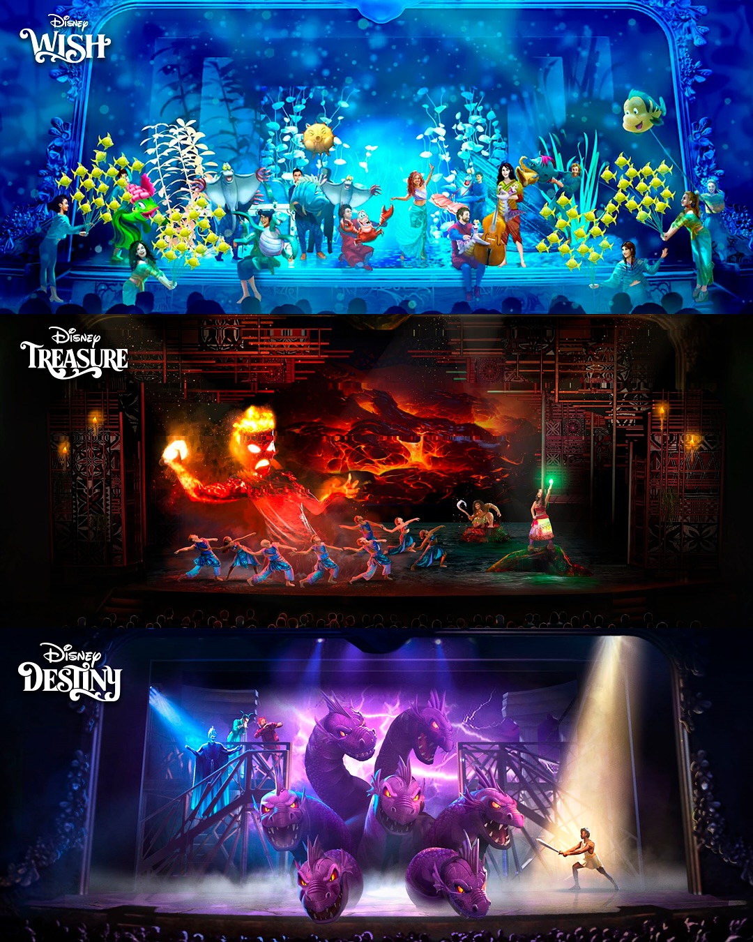 The DIS - 🛳️ These are the 3 current Disney Wish Class... | Facebook