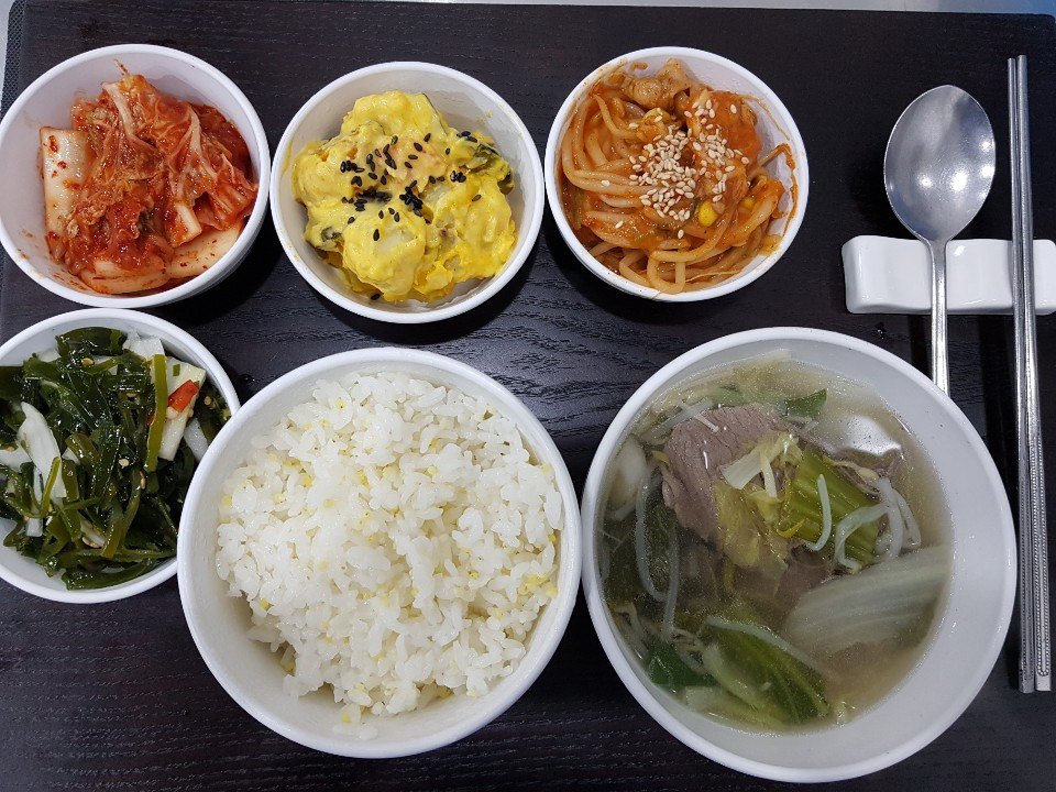 삼인요양병원 - 11월 7일 중식 식단입니다. 메뉴: 기장밥, 쇠고기샤브샤브국, 해물찜,...