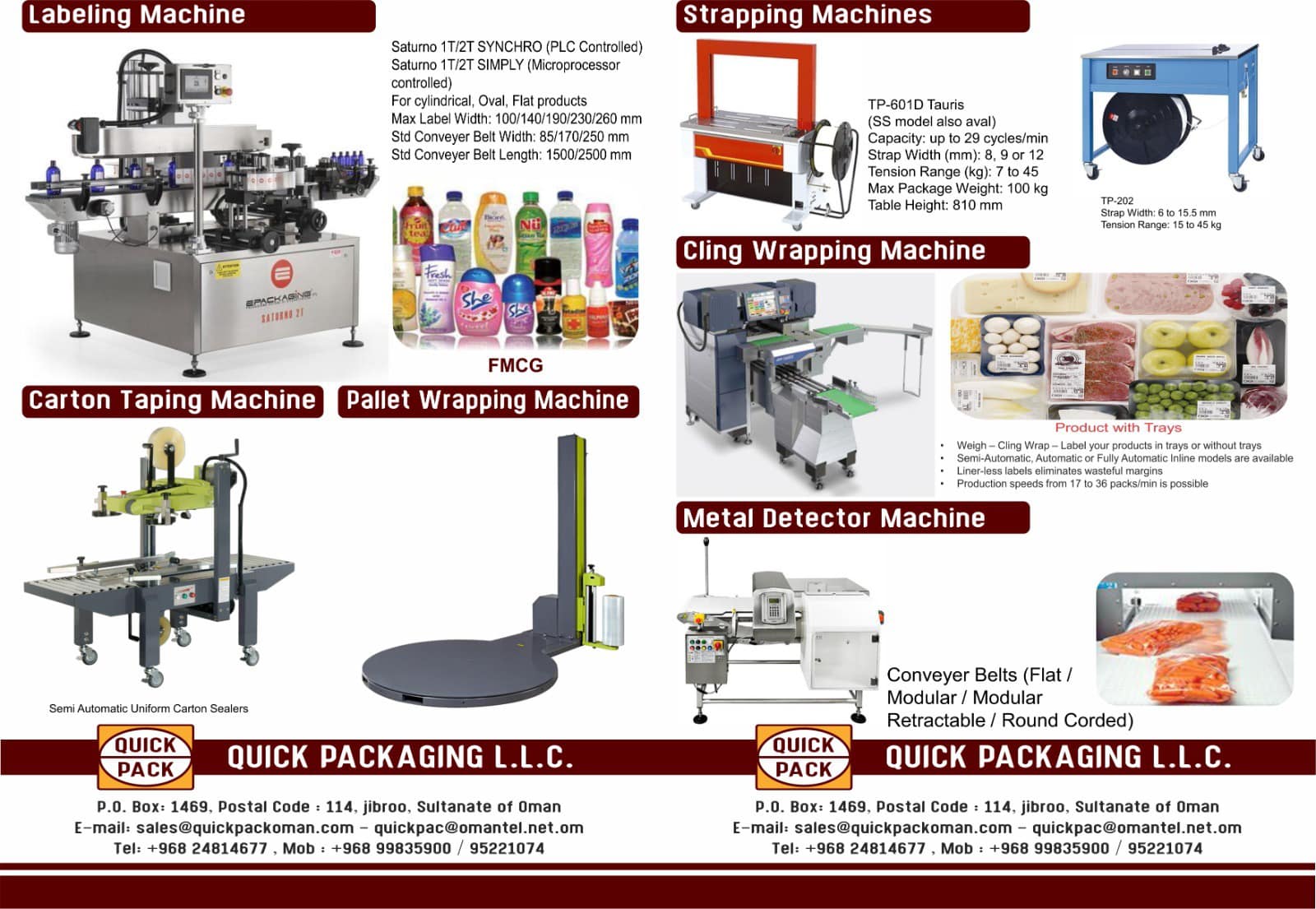 QUICK PACKAGING LLC | Muscat