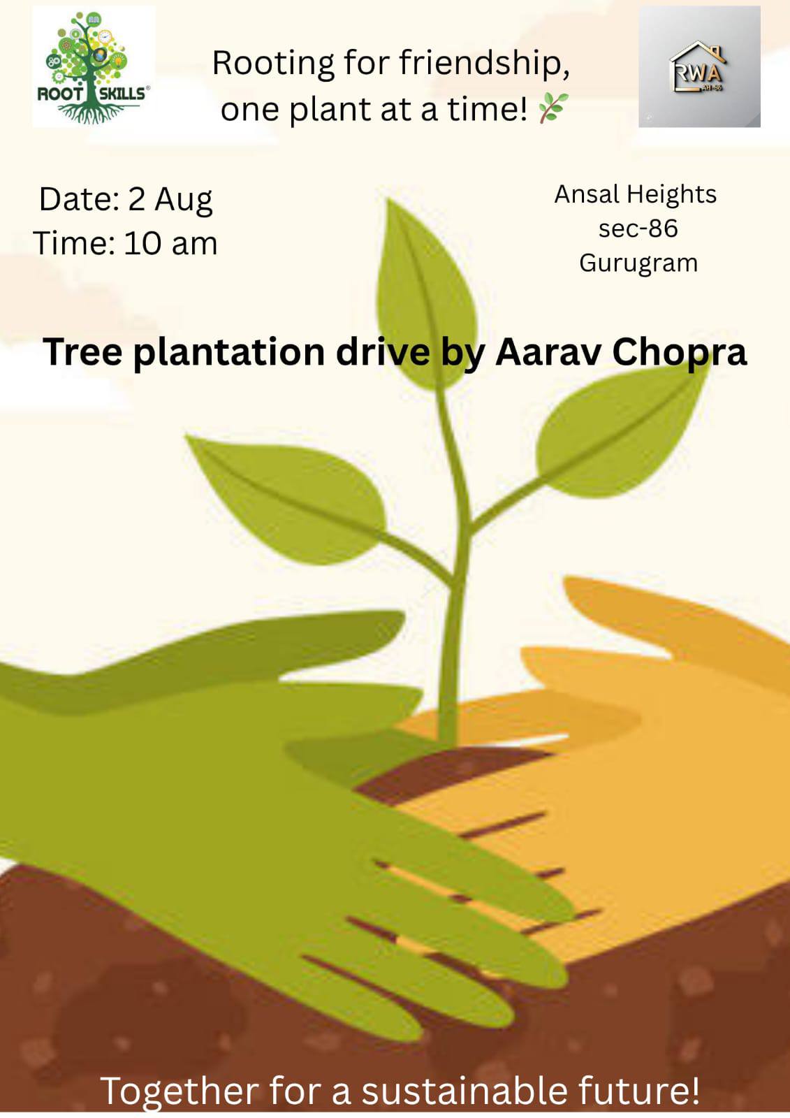 Tree Plantation drive - Chain of Planting Trees world wide