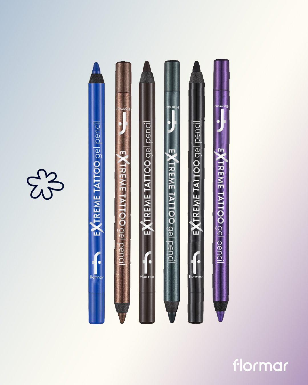Eyeliner Feutre Waterproof Yankina Bleu - Tenue 36H, Effet Tatouage Sans Bavure, Neuf Sous Blister