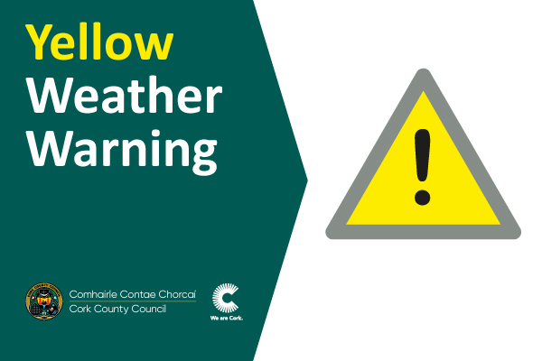 Cork - ⚠️ A Status Yellow Wind and Rainfall warning will come into ...