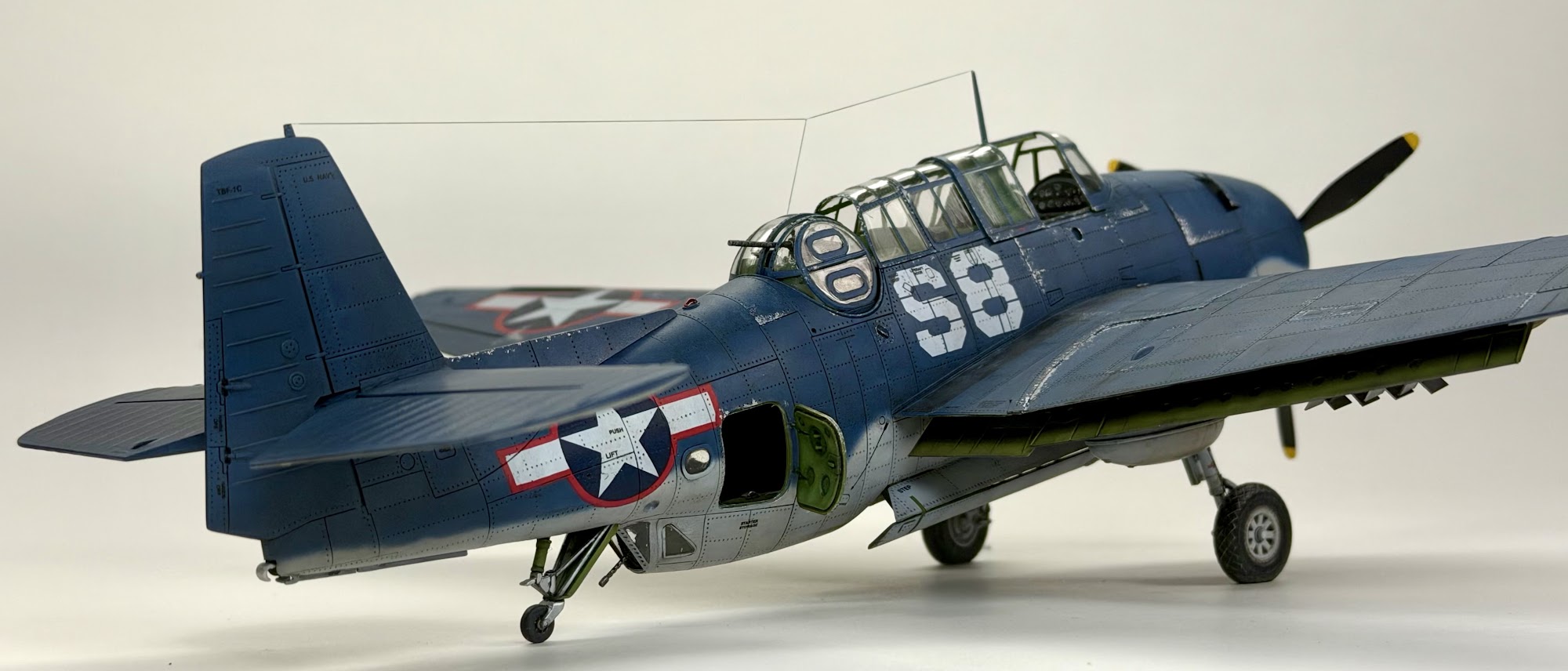 Completed Trumpeter's 1:32 scale TBF-1C Avenger model