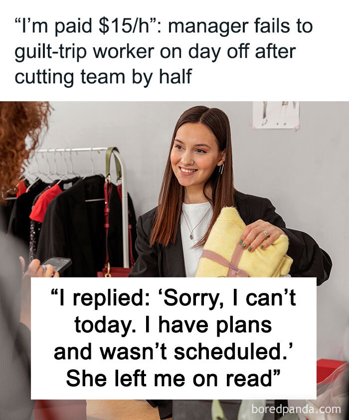 Lmao Mommy - “I’m paid $15/h”: Manager fails to guilt-trip worker on ...