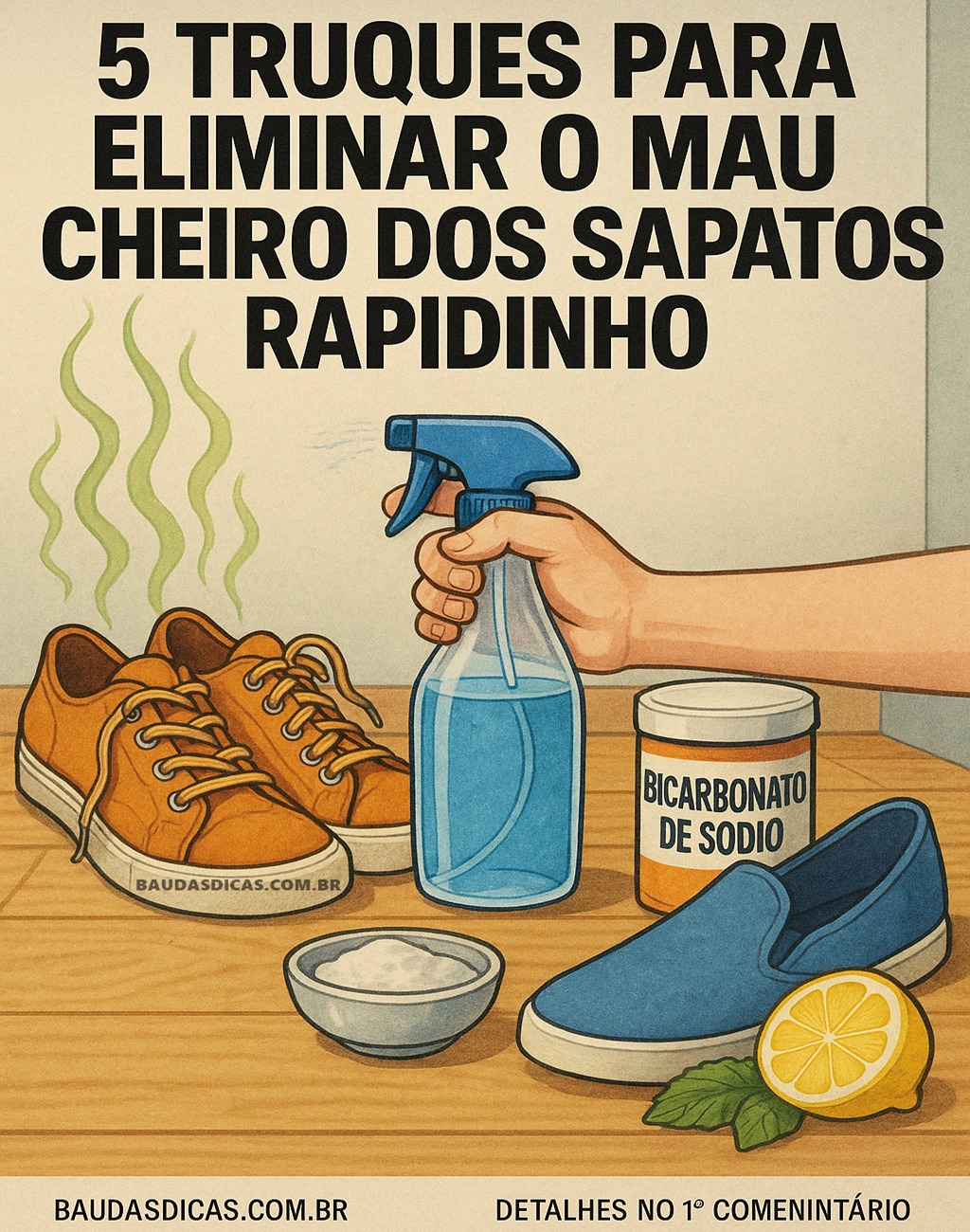 5 truques para eliminar o mau cheiro... - Baú das Receitas | Facebook