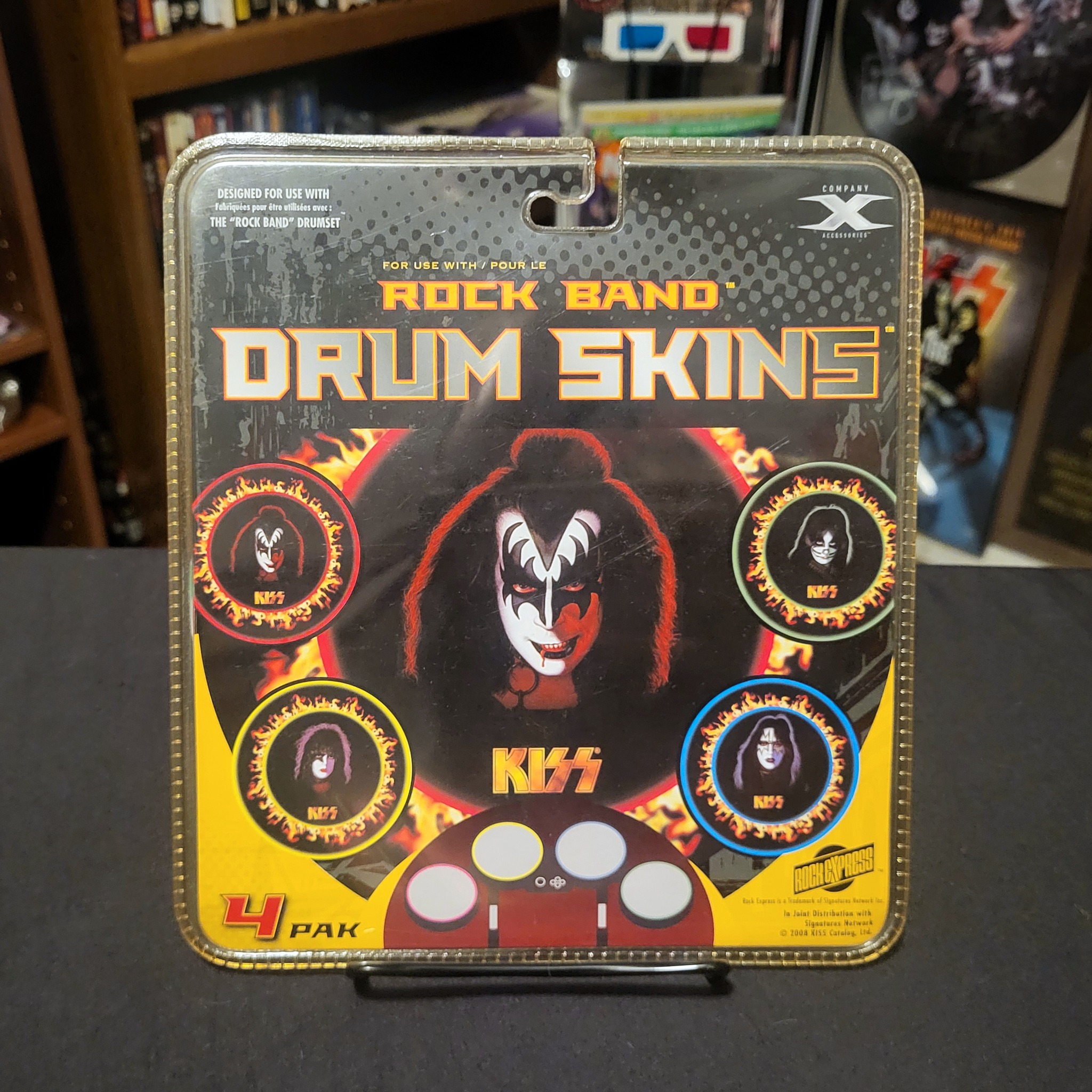 KISS autographed Eric Singer drum heads review