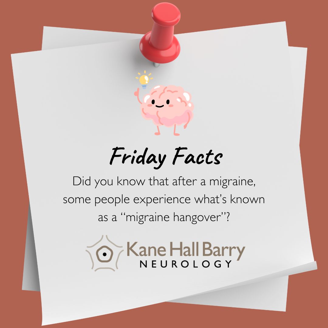 🧠 Friday Fact: Did you know... - Kane Hall Barry Neurology