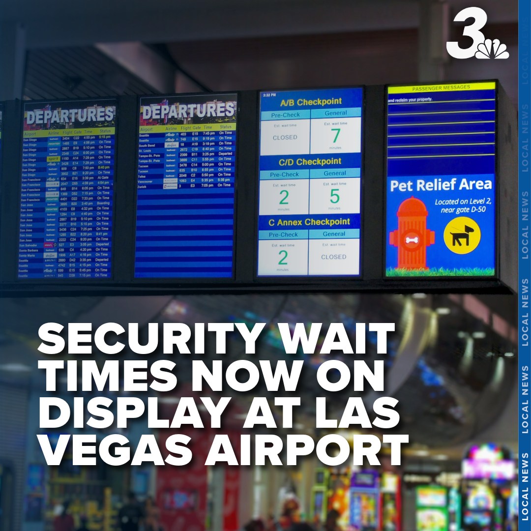 KSNV - You can now find the fastest security line at Harry Reid ...