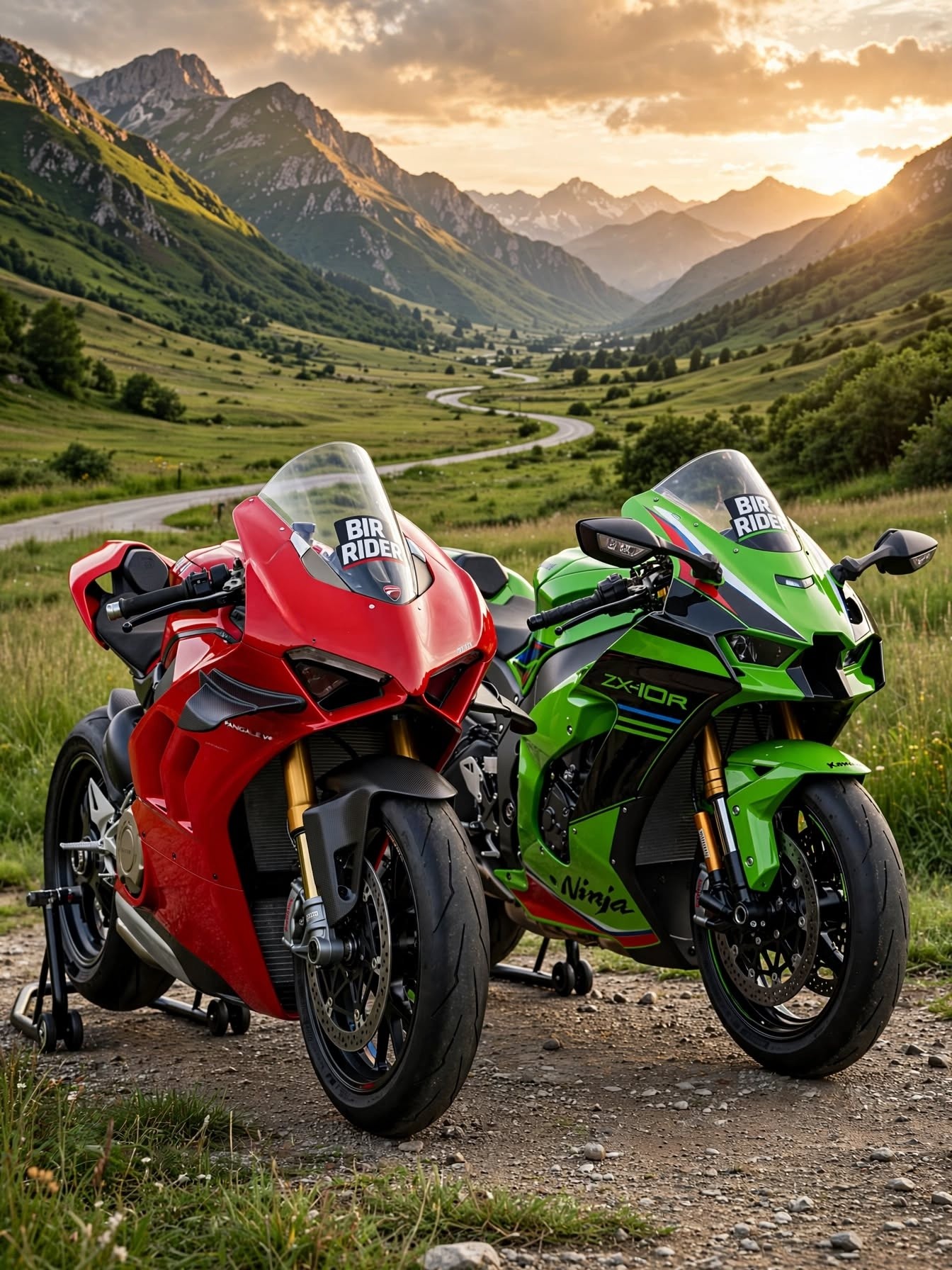 Ducati panigale v4 or Kawasaki Zx10r which one you choose? ❤️💚