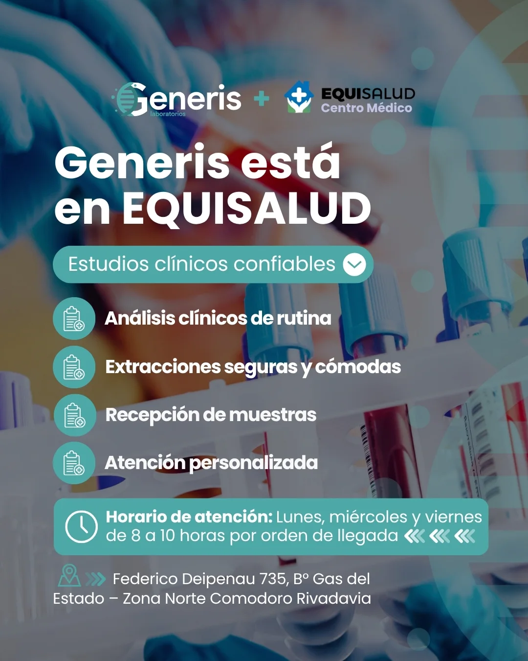 Generis Laboratorios | Comodoro Rivadavia