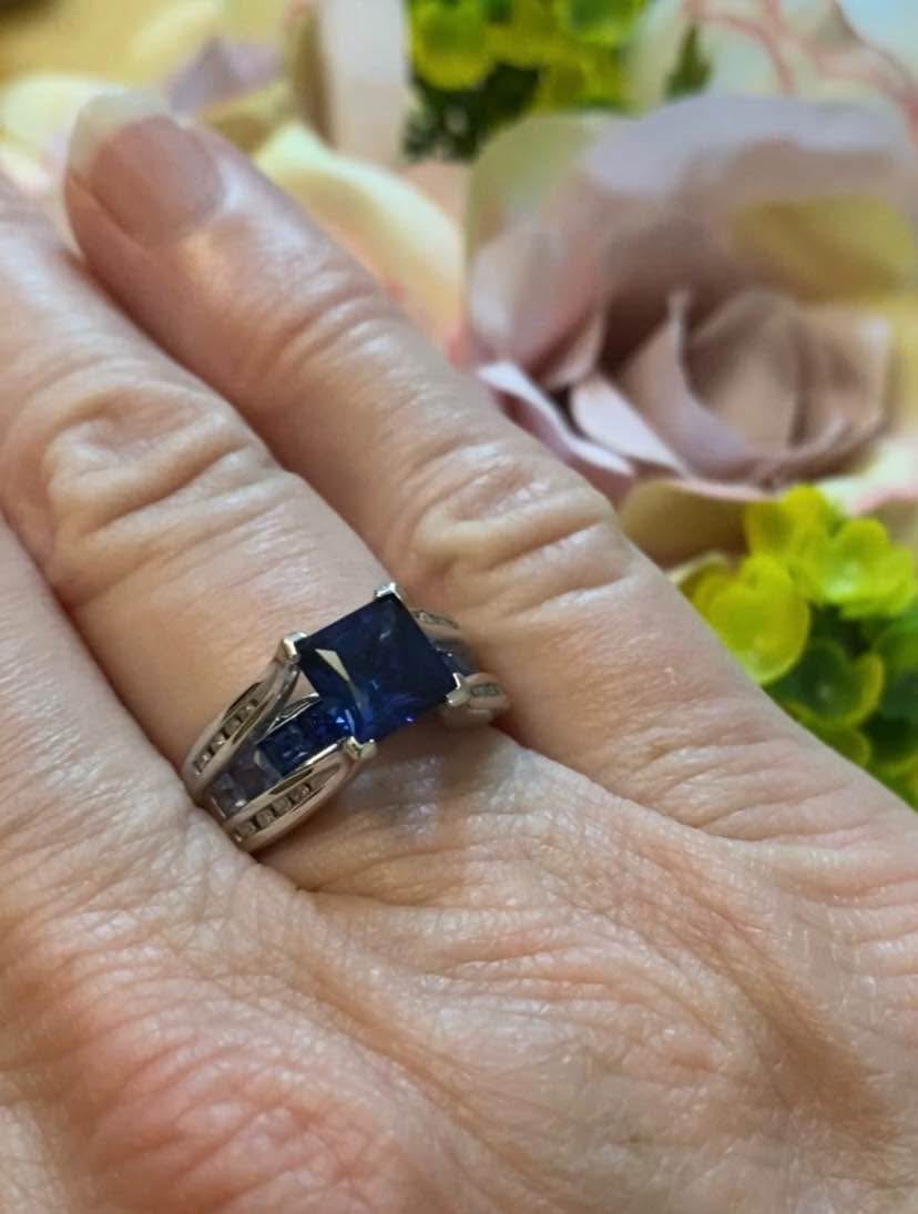 Sapphire /Diamond Ring- like new, excellent condition - Rings - Smoke ...