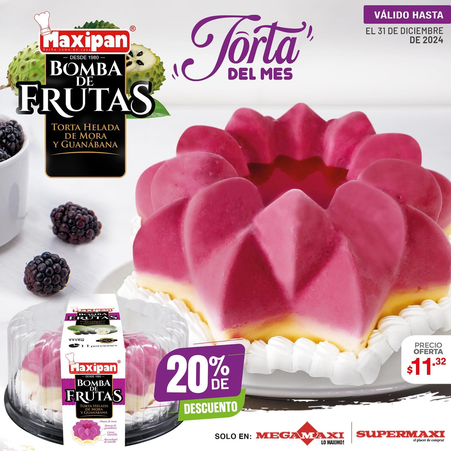 Maxipan - ¡Este mes, nuestra Bomba de Frutas es la estrella! 🎉🍇 🍓 ¡Una ...