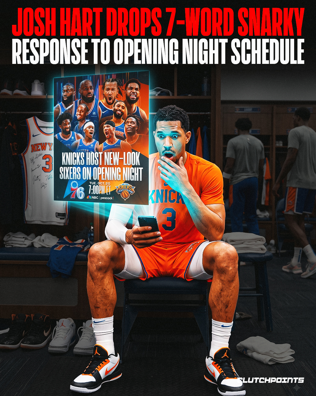 Knicks - Josh Hart keeps proving that heart beats height. Through