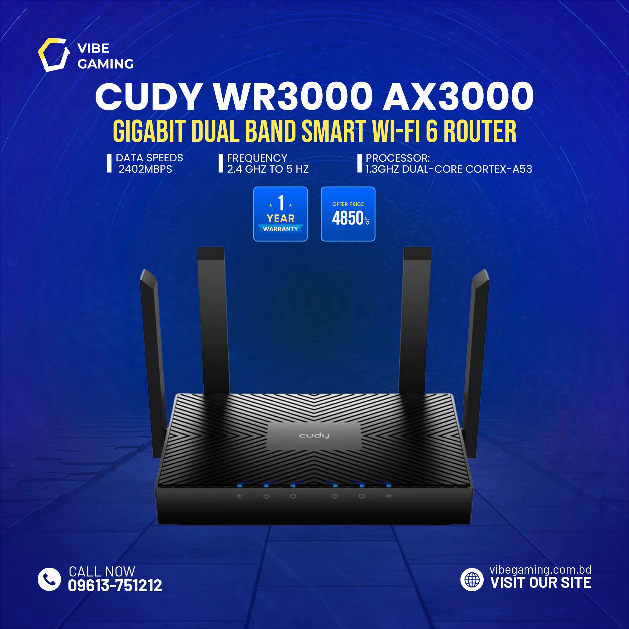 Vibe Gaming - https://vibegaming.com.bd/product/cudy-wr3000-ax3000 ...