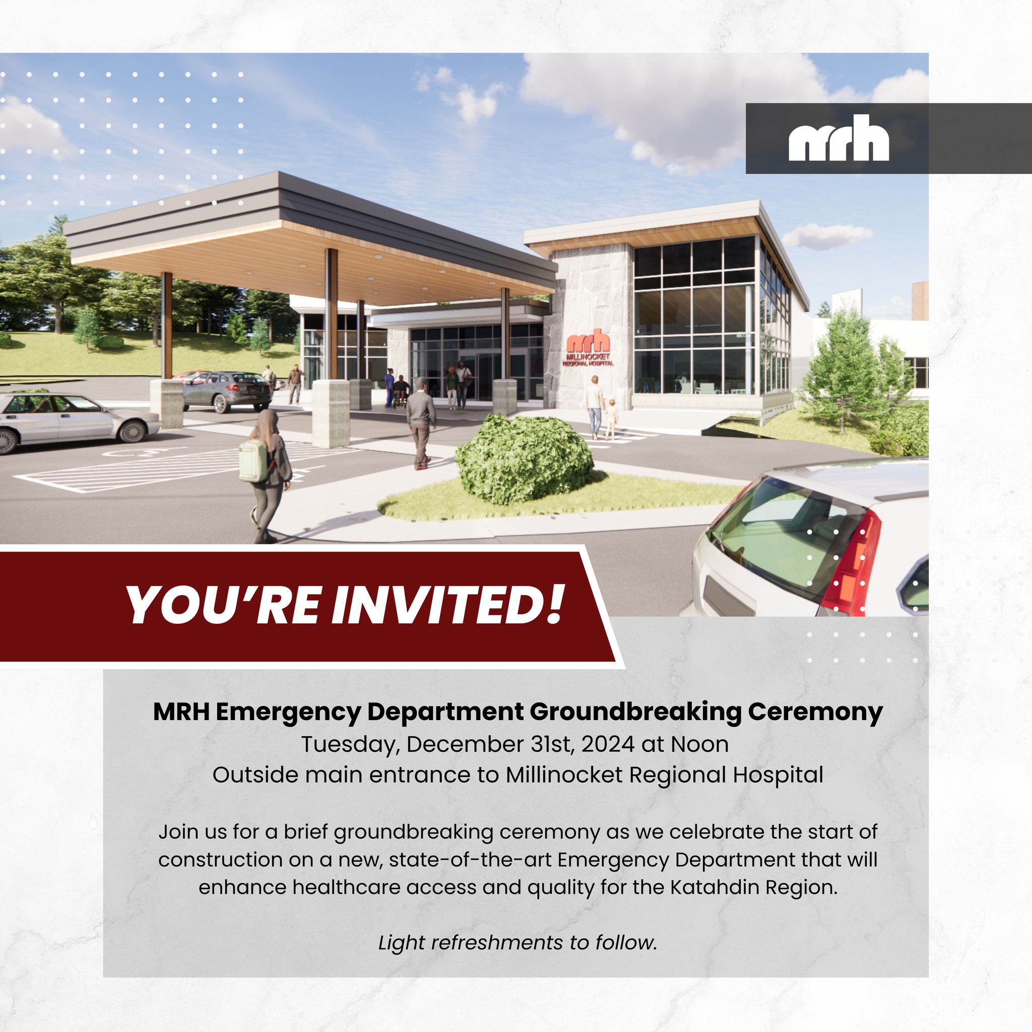 It's happening! Join us as... - Millinocket Regional Hospital | Facebook