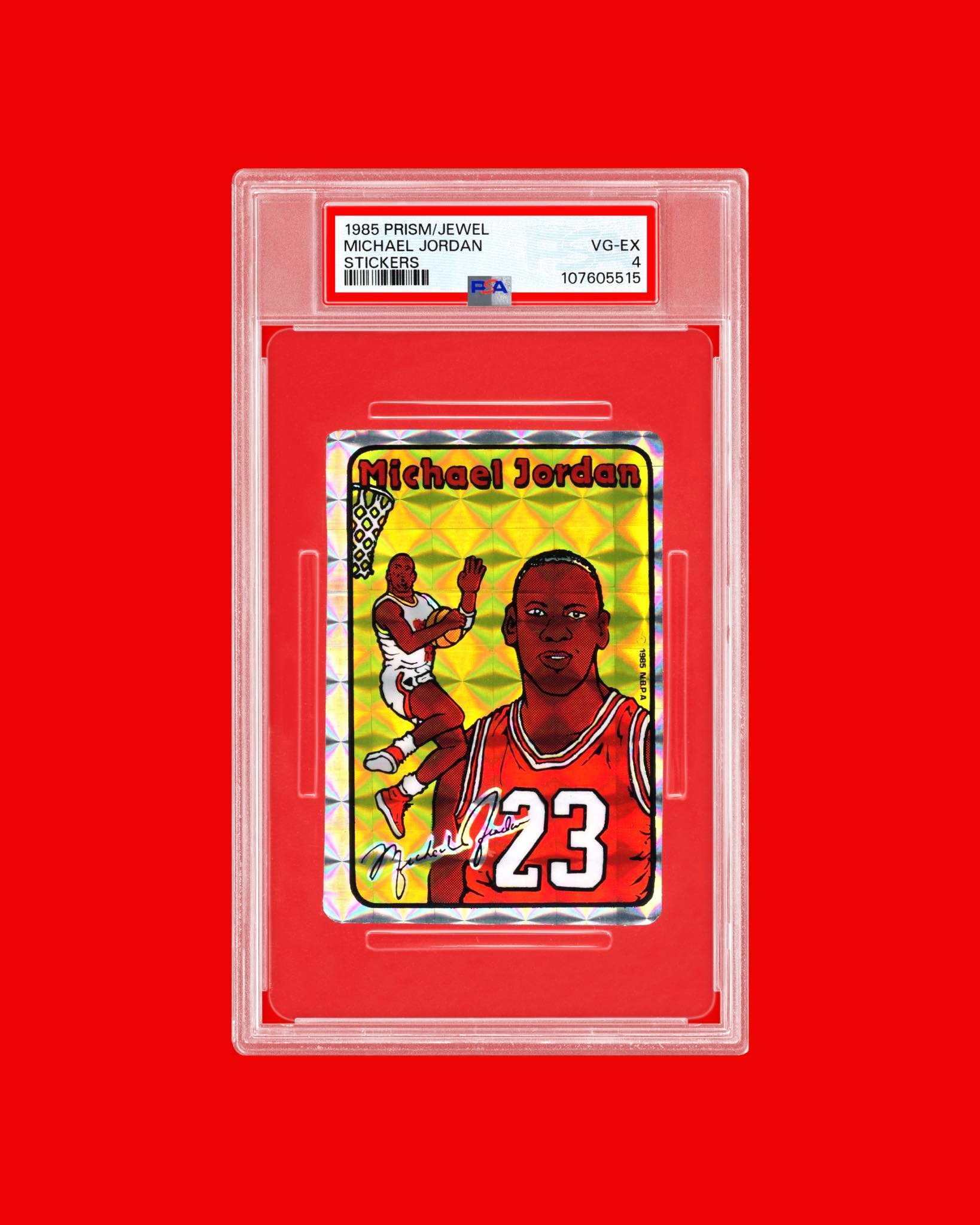 PSA 8] Michael Jordan Topps 1985 Reprint