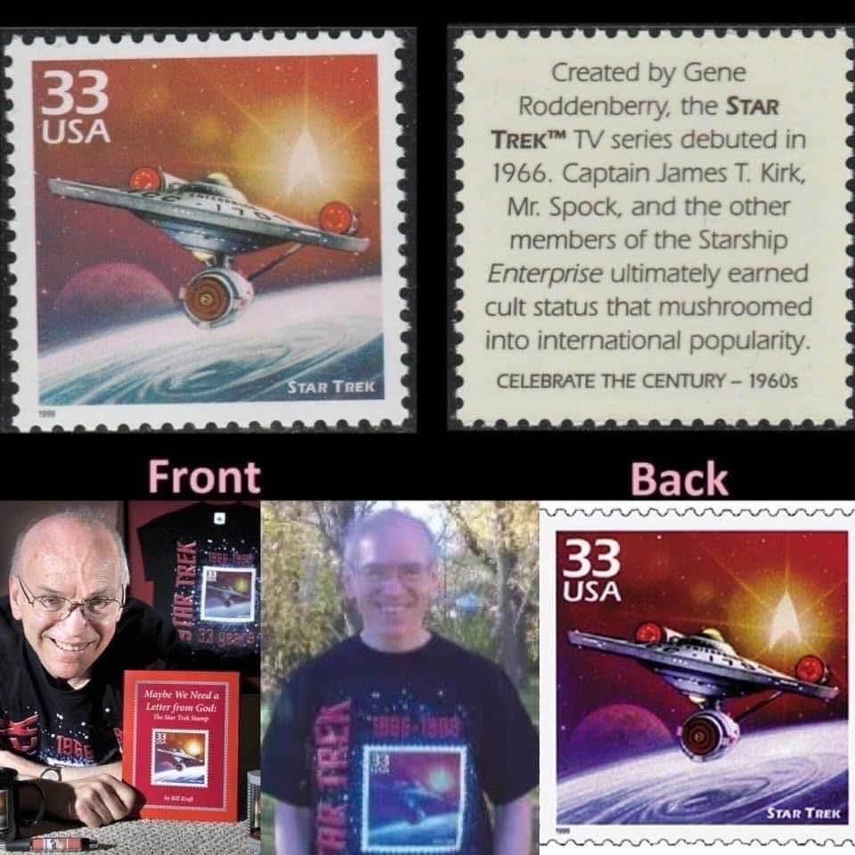 09-17 Star Trek Stamp Released in 1999. The U.S. Postal Service