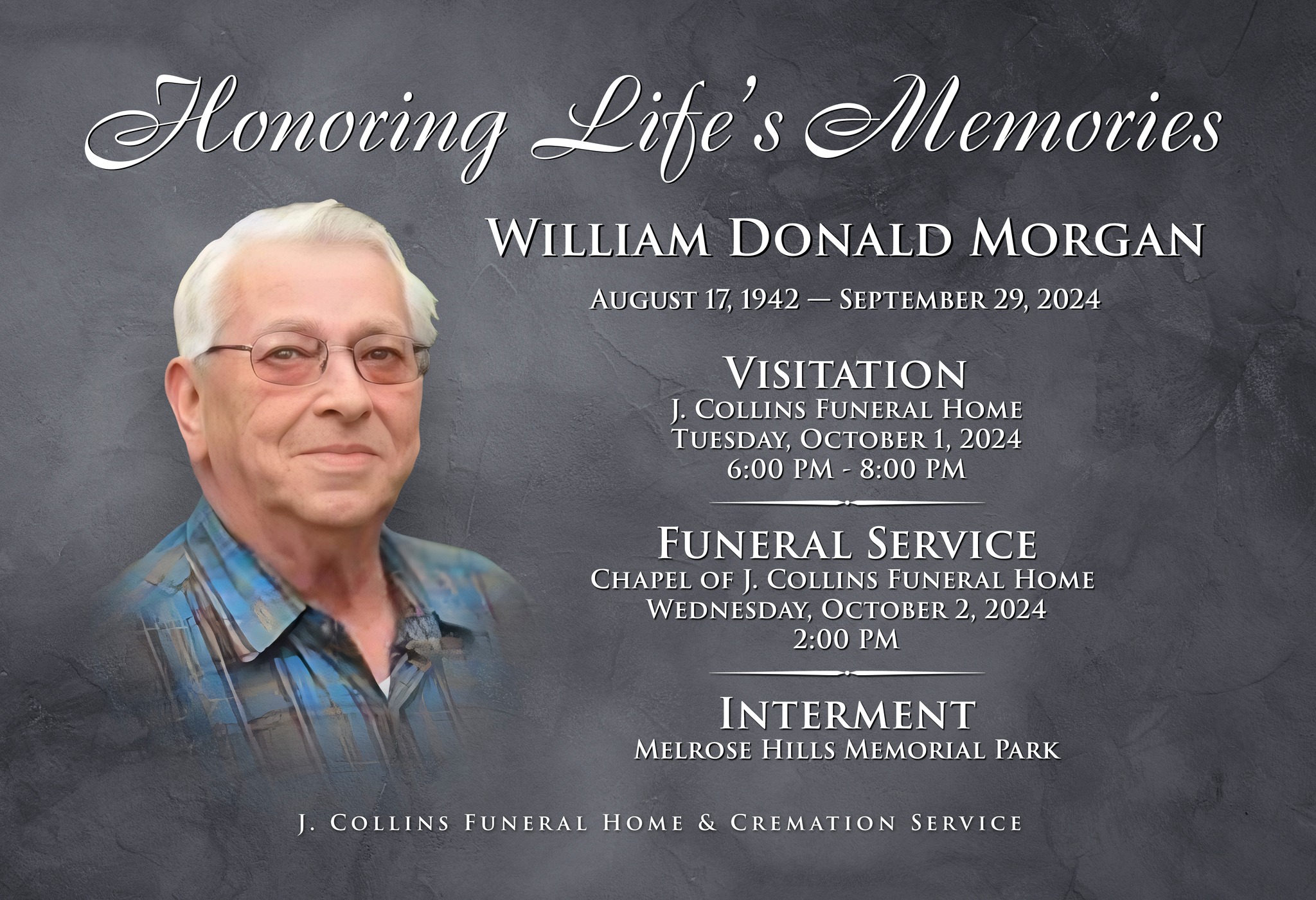 Honoring the... - J. Collins Funeral Home & Cremation Service | Facebook