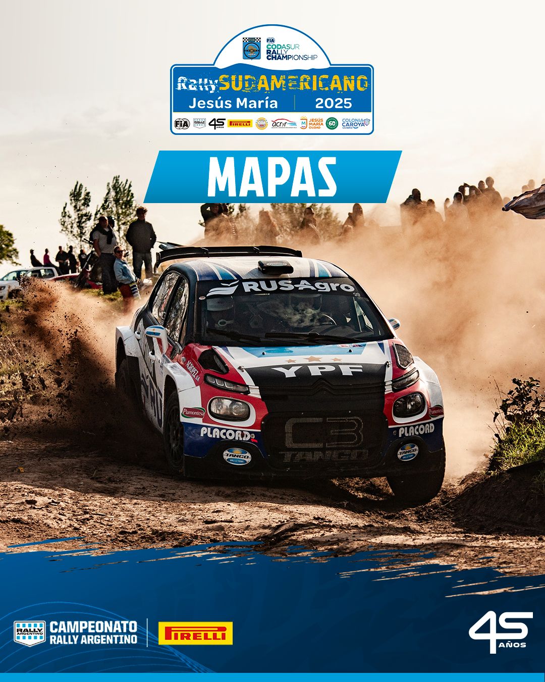 Rally - Les dejamos el mapa del Rally Sudamericano Jesús María 🗺🏁 ...