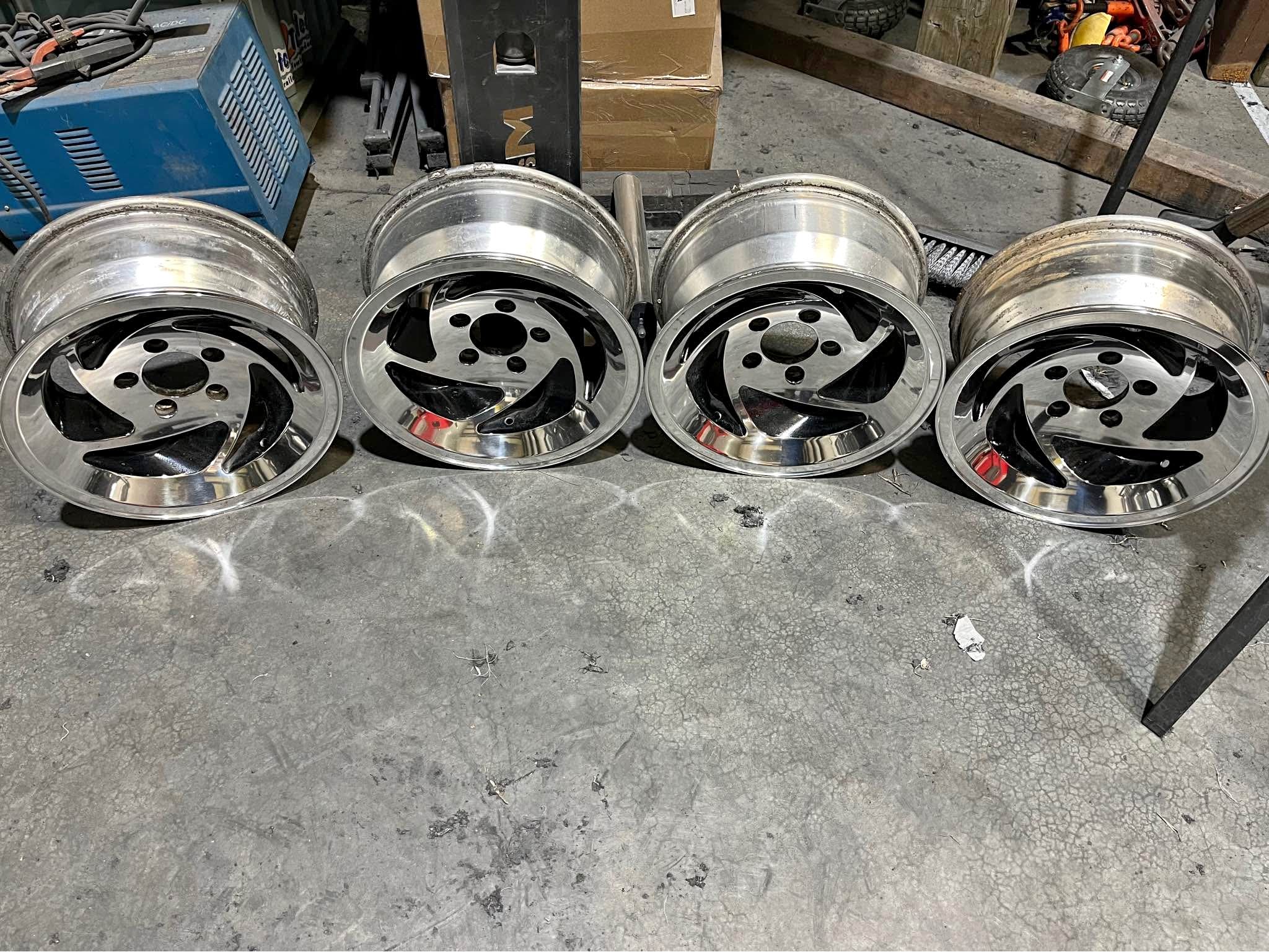 Polished 4 3/4 bolt pattern old school saw blade wheels - Saws & Blades ...
