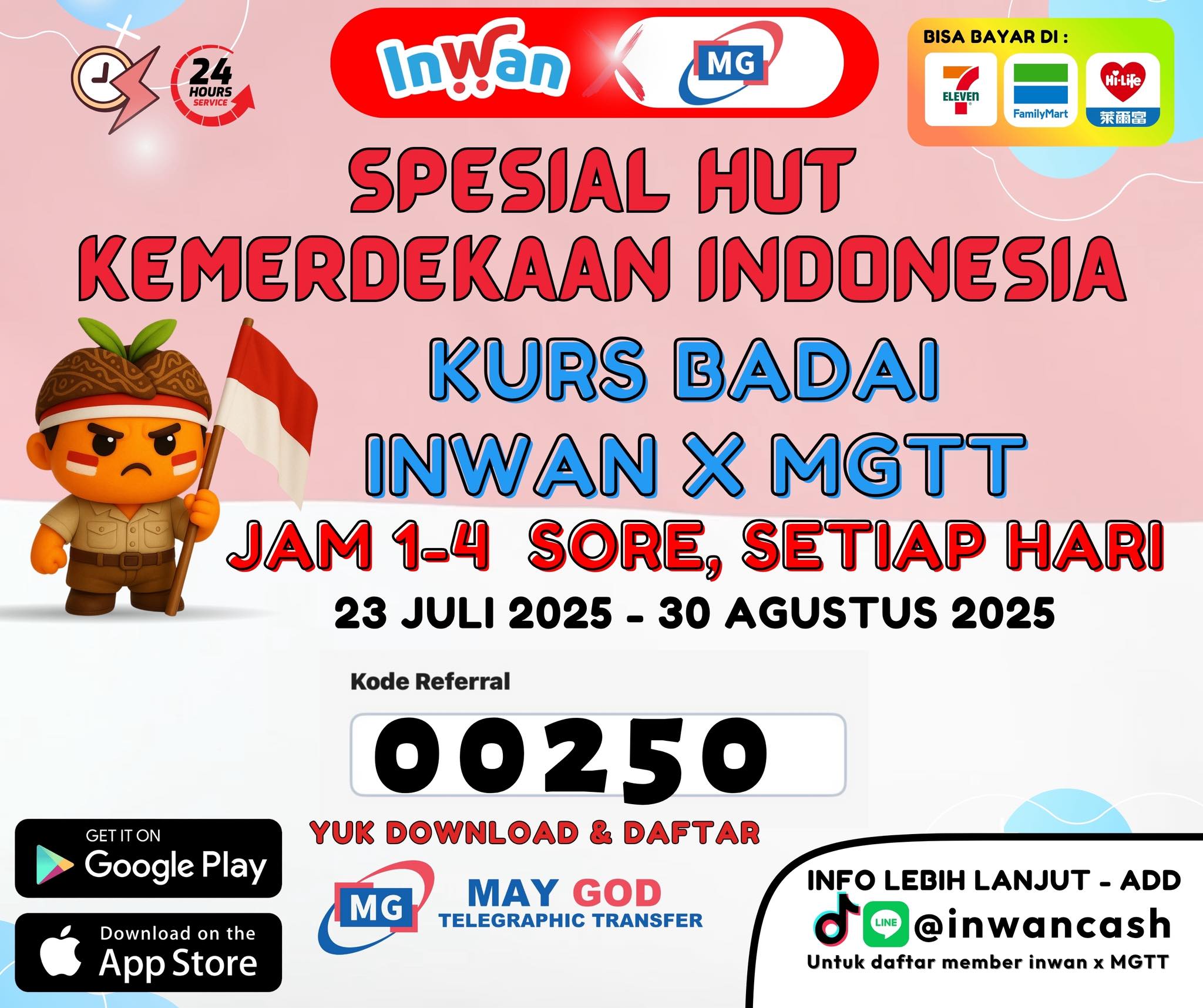 INWAN - 🫡MERDEKA!!🫡MERDEKA!!🫡 🥳Kurs Spesial HUT RI🤑 Kurs Badai Lebih ...