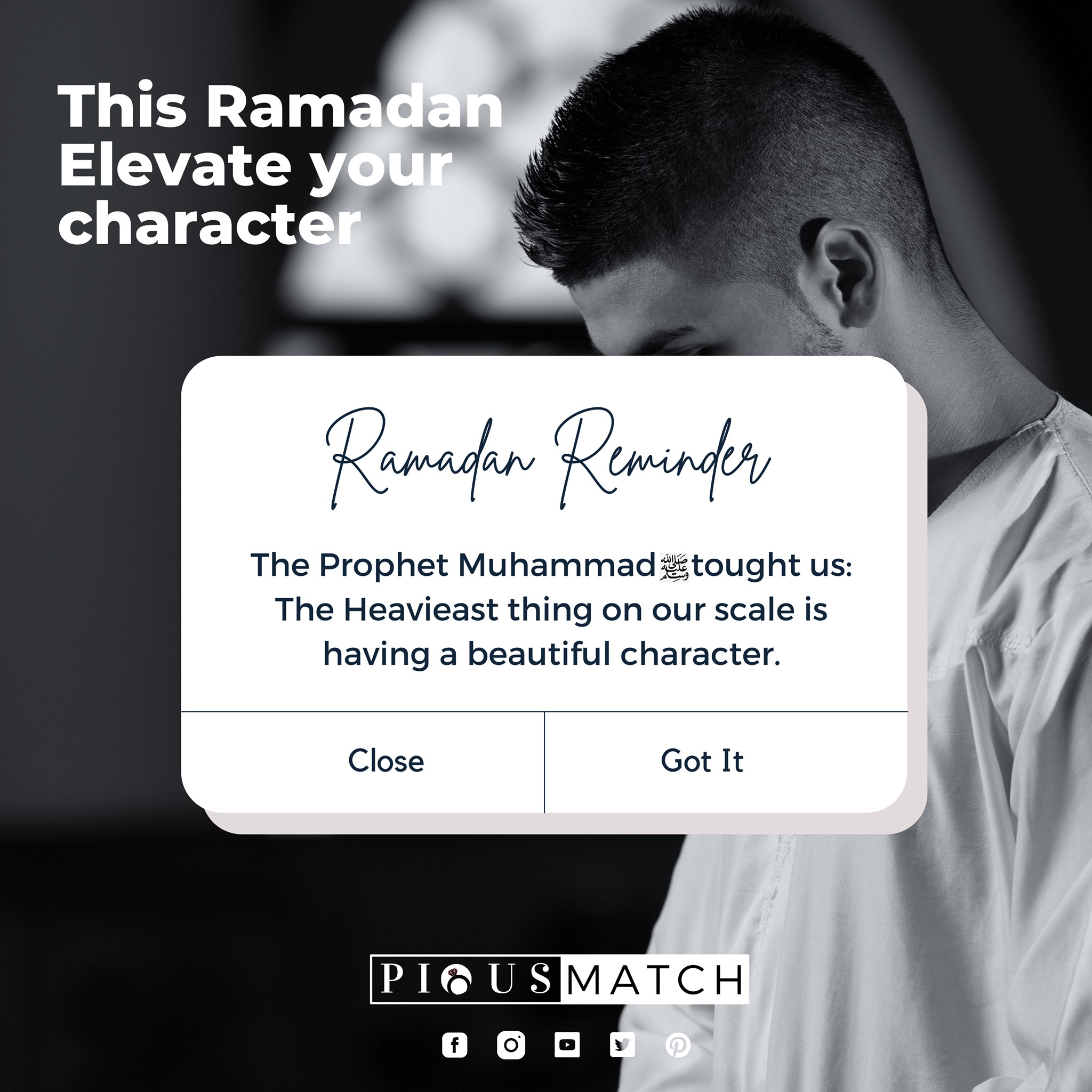 Pious - This Ramadan... Elevate Your Character The Prophet Muhammad (ﷺ ...