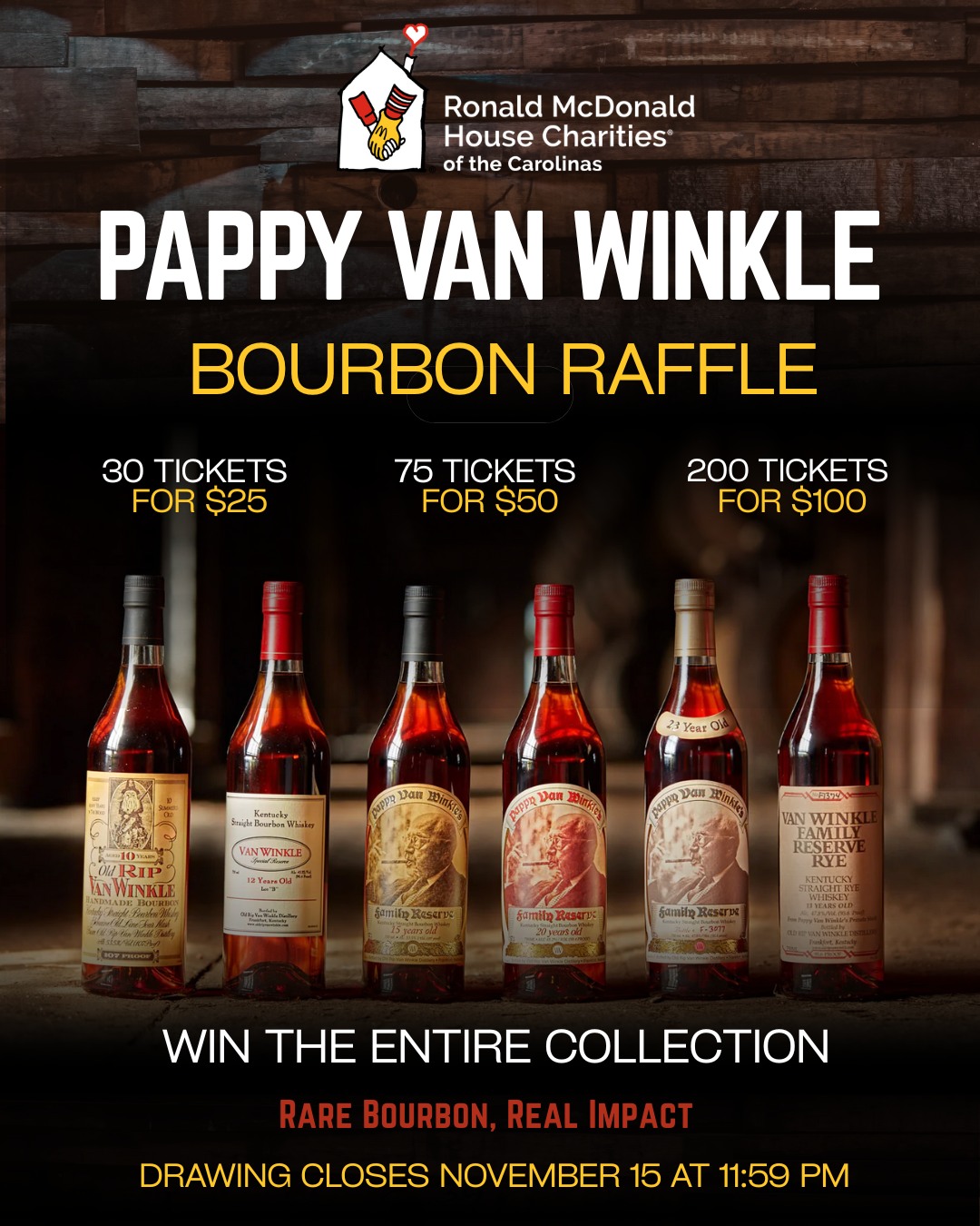 Ronald - RARE BOURON. REAL IMPACT. A once-in-a-lifetime bourbon raffle ...