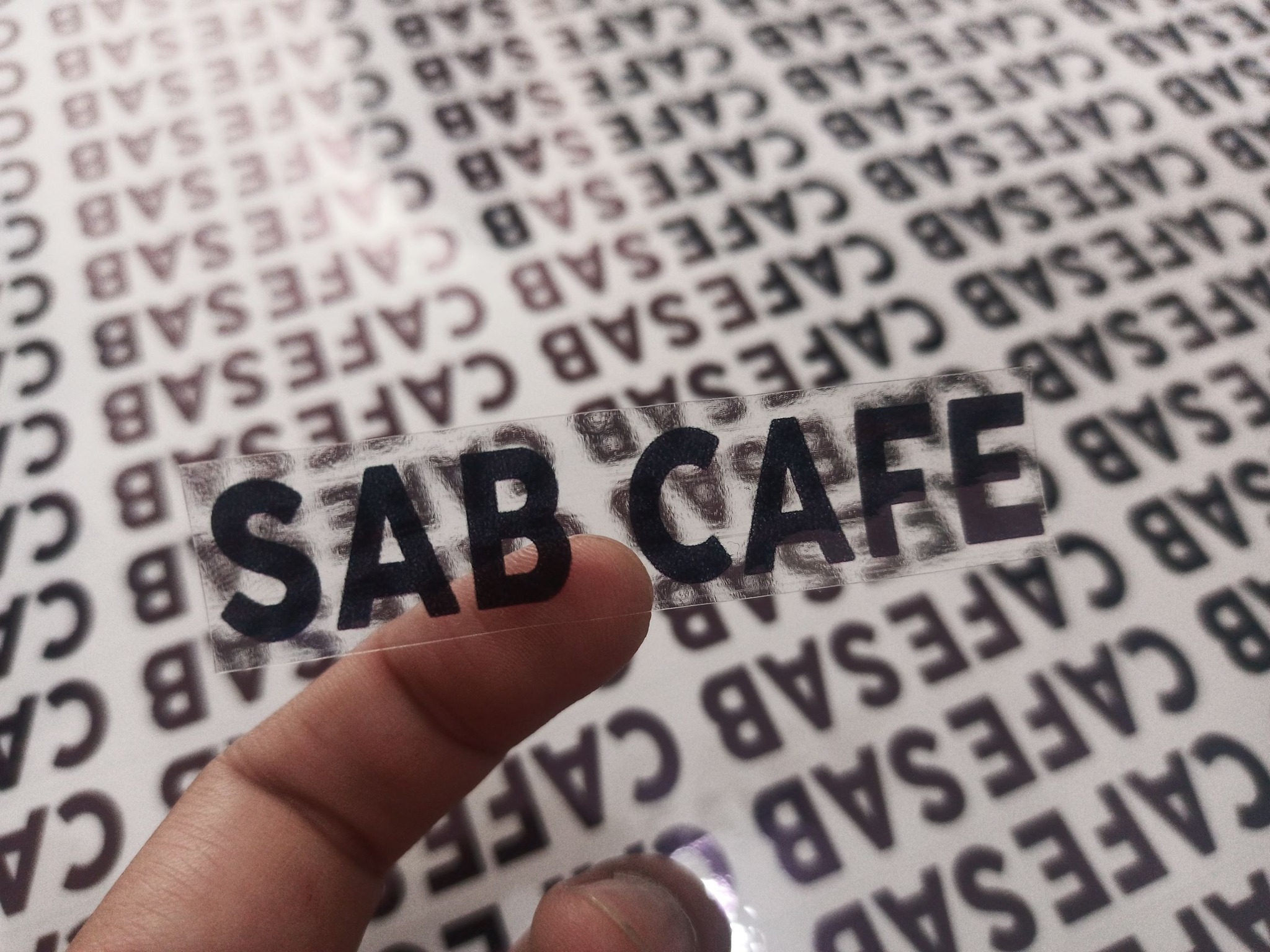 600pcs Label sticker for Sab Cafe 🥰 - JCN Digital Prints | Facebook