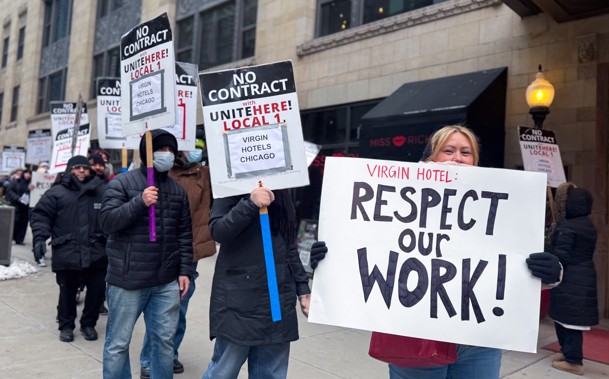 UNITE - Last month, workers at the Virgin Hotel Chicago held a picket ...
