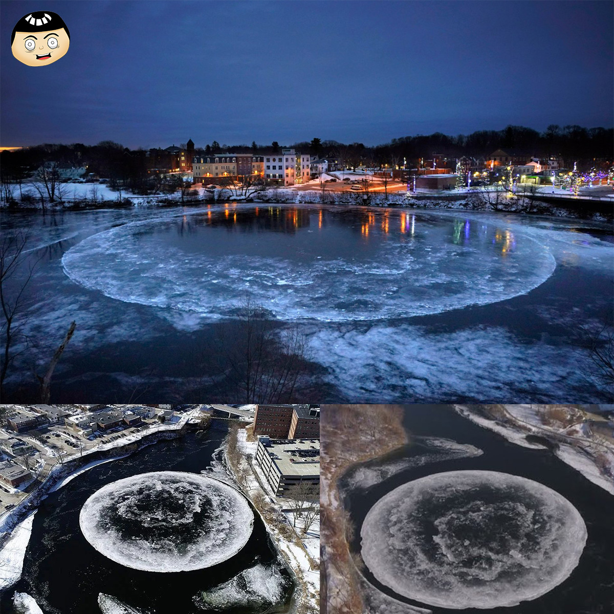 โอ้โหจริงดิ - ปรากฏการณ์วงกลมน้ำแข็ง (Ice Circle) หรือที่เรียกอีกชื่อ ...