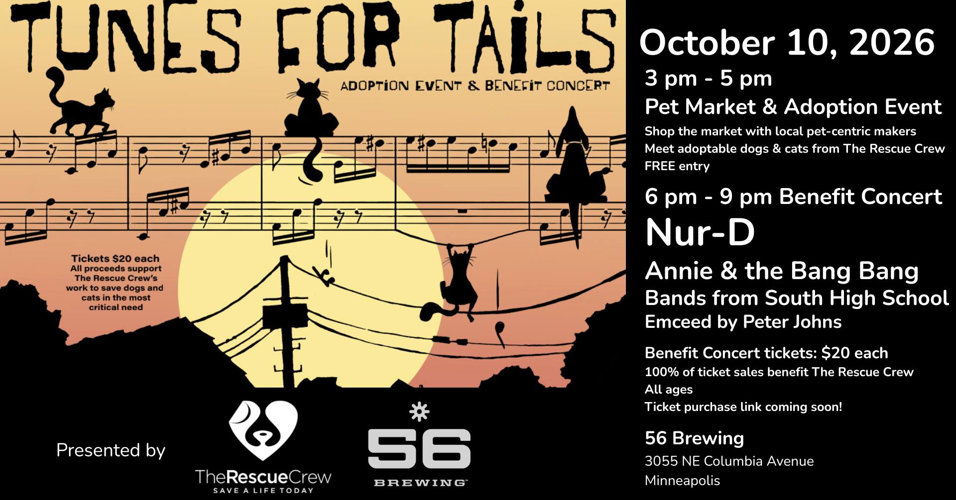 Tunes for Tails: Adopt, Shop, Rock & Save Lives!