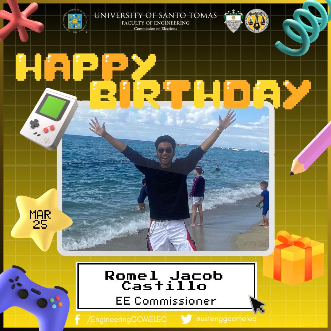 UST - Happy Birthday to our outstanding EE Commissioner, Romel Castillo ...