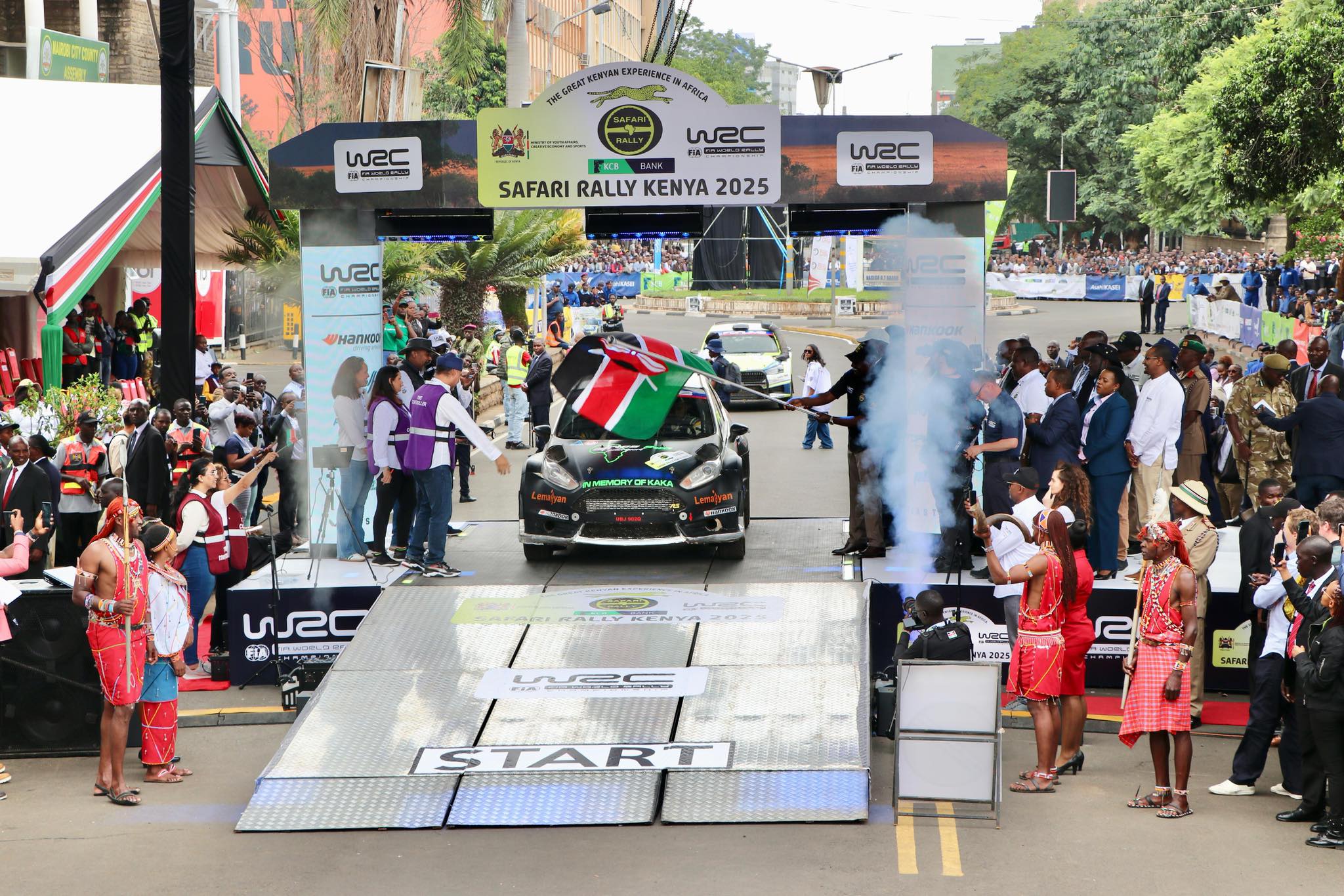 AA Kenya - WRC Safari Rally 2025 officially flagged off at City Hall ...