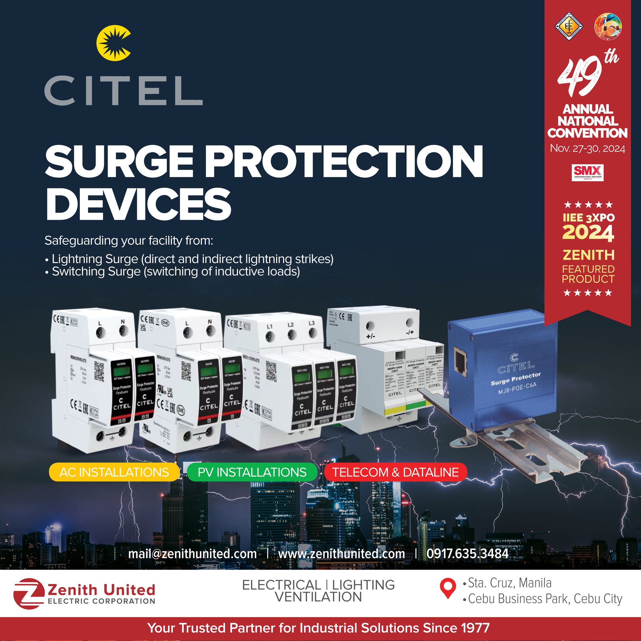 Zenith - ⚡IIEE 3XPO 2024: ZENITH FEATURED PRODUCT - CITEL SURGE ...