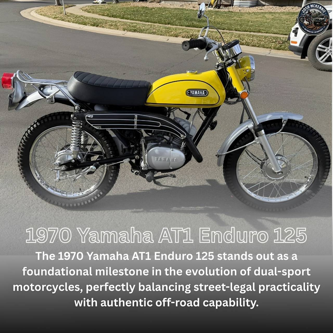 The 1970 Yamaha AT1 Enduro 125 stands out as a foundational