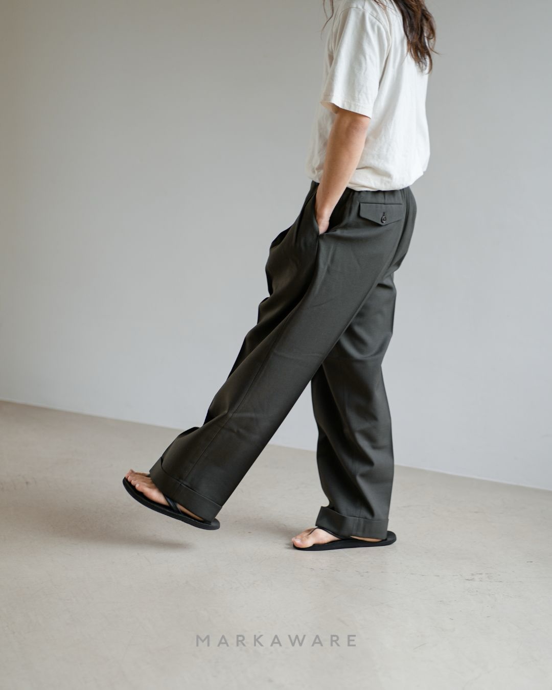 M*D様 PHIGVEL WAXED CLOTH FATIGUE TROUSER PHIGVEL Waxed Cloth