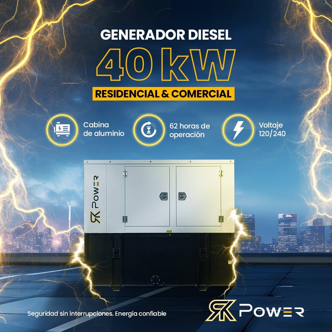 RK Power Corp - 🏠 Generador diésel residencial de 40 kW.... | Facebook