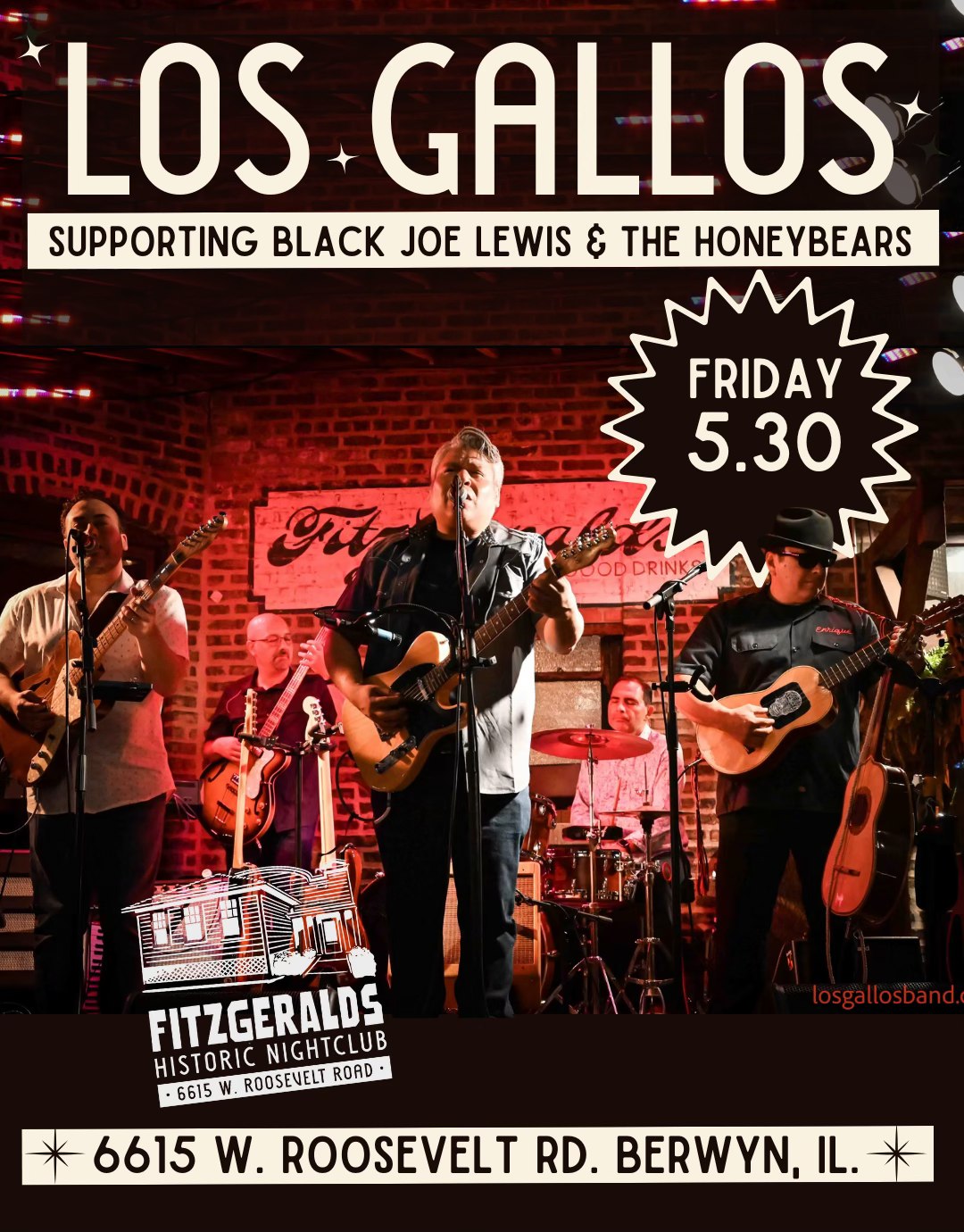 FitzGerald’s - Just Announced: our friends, LOS GALLOS will be ...