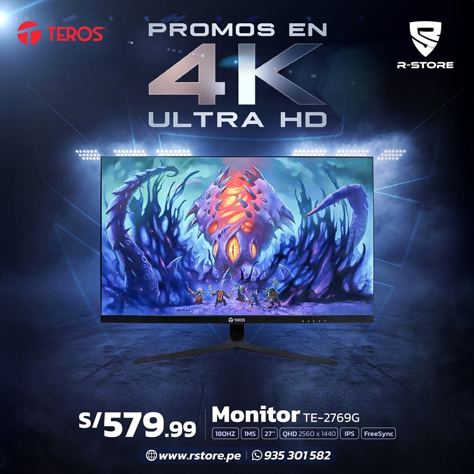 R-Store - Un monitor con resolución QHD 2k, 180Hz, IPS para mejores ...